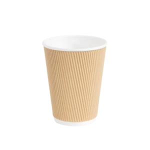 12 floz Cardboard Rippled Disposable Drinking Cup (Pack of 500)