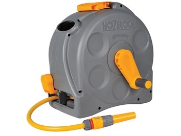 Hozelock 2415 25m 2-in-1 Compact Hose Reel with 25 Metres of Hose