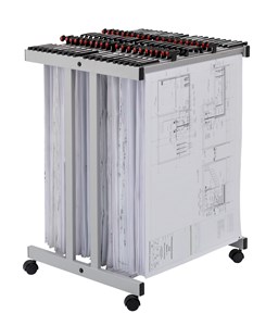 Mobile Trolley for Plan Hangers