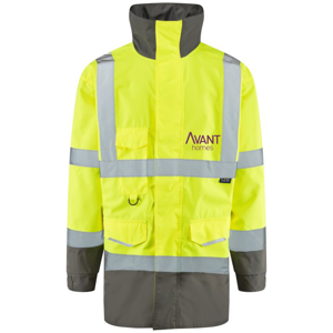 Yellow Torridge Lightweight Breathable Anorak c/w Avant Homes Left Breast and Rear Transfer logo