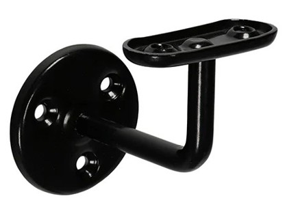 63mm Black Steel Handrail Brackets