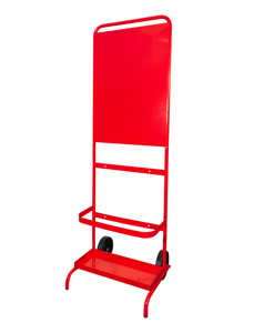Flat Pack Wheeled Fire Point Stand - Red