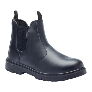 Black Dealer Boots with steel toecap and midsole