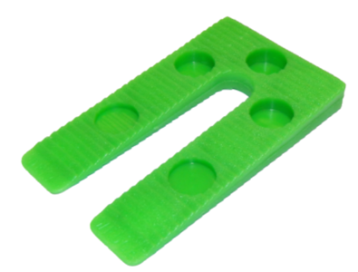 45 x 78mm Green Plastic Wedge Packers