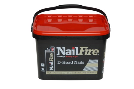 90 x 3.1mm Nail Fire SMOOTH Galv Collated Framing Nails (Gas Not Included)