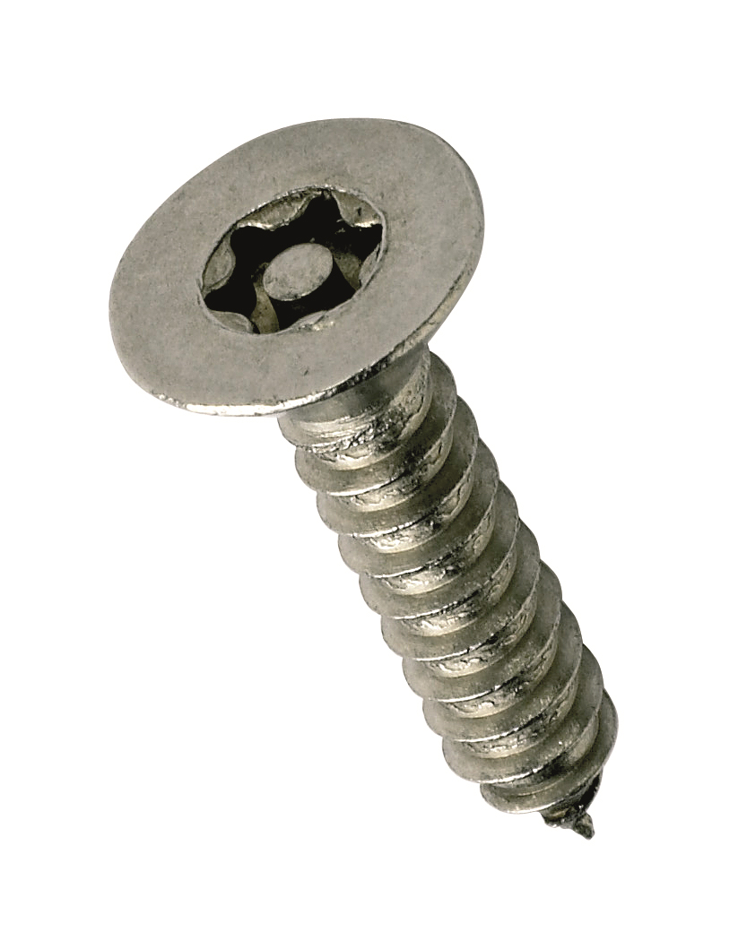 A2 Stainless Steel CSK 6 Lobe Torx Pin Self Tapping Security Screws