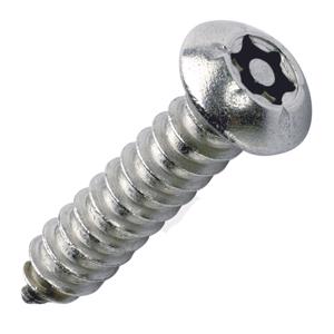 A2 Stainless Steel Button Head 6 Lobe Torx Pin Self Tapping Security Screws