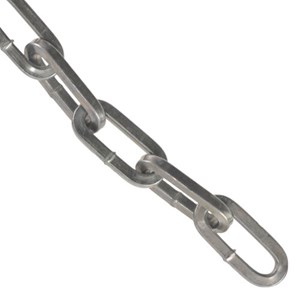 8mm Zinc Plated Case Hardened Chain - metre/s