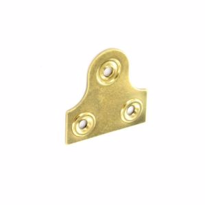 38mm Plain Electro Brass Plated Mirror Plates