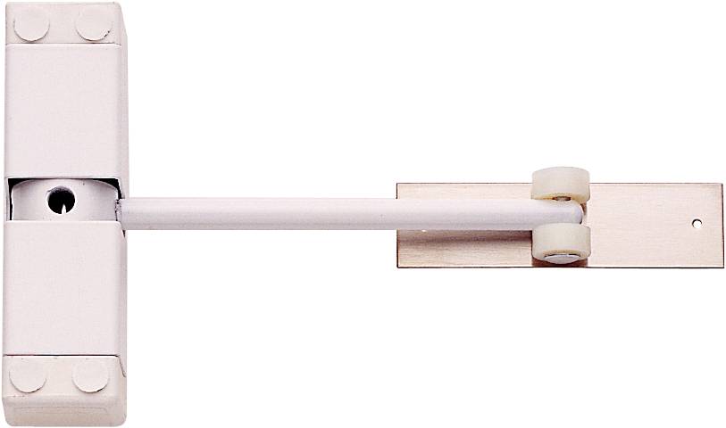 White Surface Fixed Door Closer