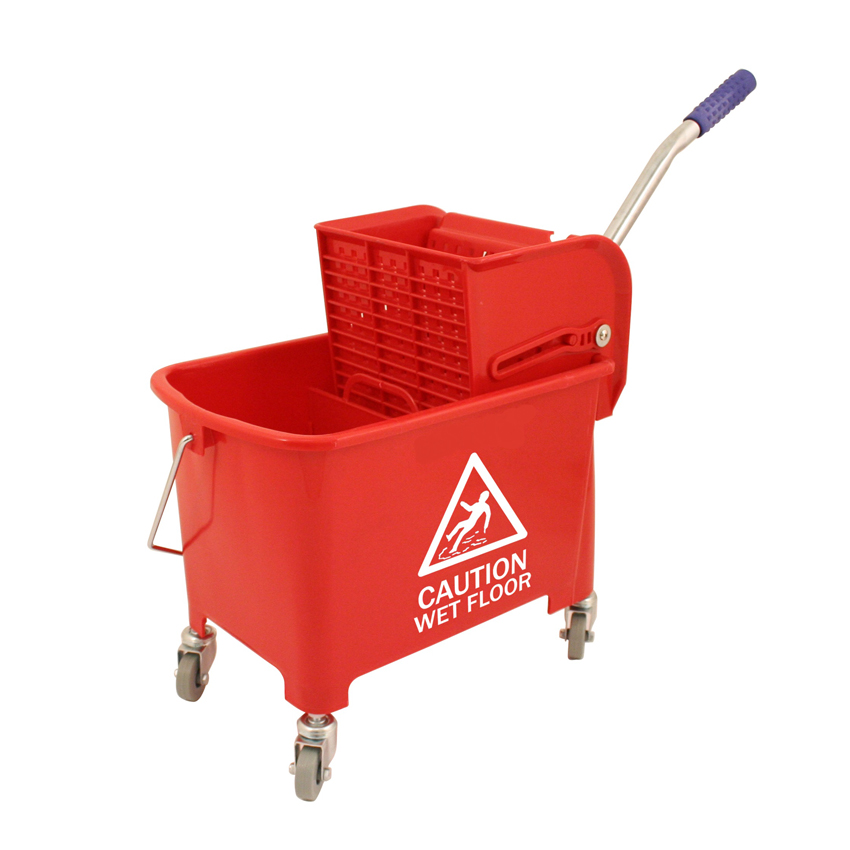 20 Litre Mobile Mop Bucket, RED (for use with Kentucky Mops)