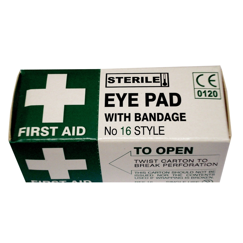 No 16 Eye Pad c/w Bandage