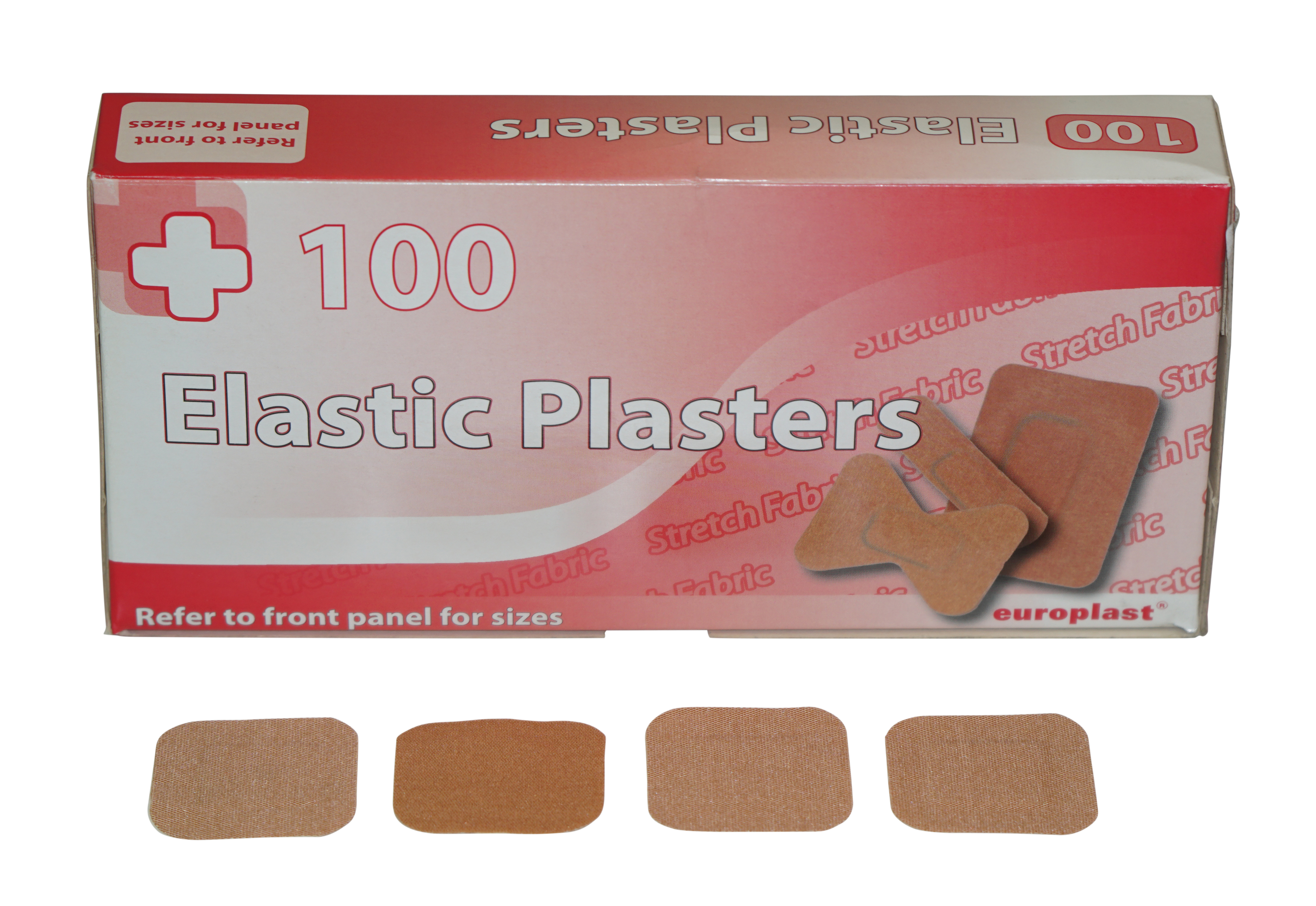 Box of 100 38 x 38mm Patch Fabric Sticking Plasters
