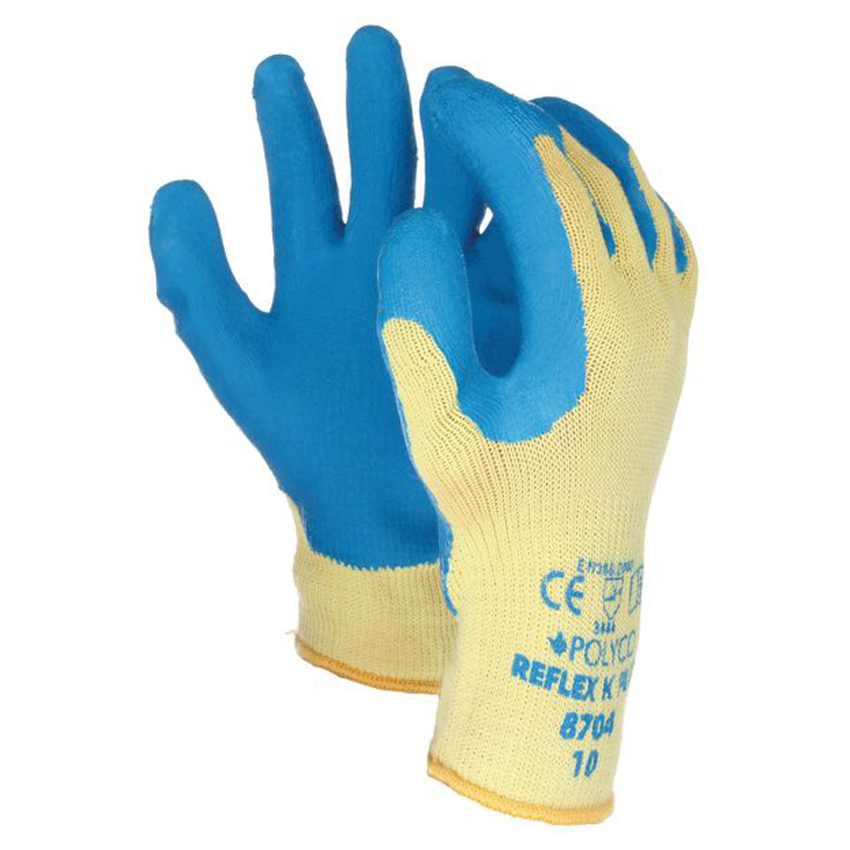 Nitrile Latex Wrinkle Dipped Palm Gloves - R0537-WD - Interfix