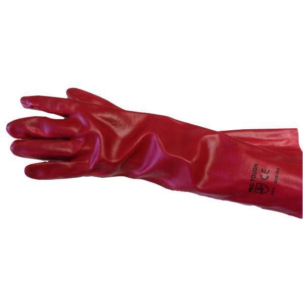 Pair of 17" Rubber Chemical Resistant Gauntlets