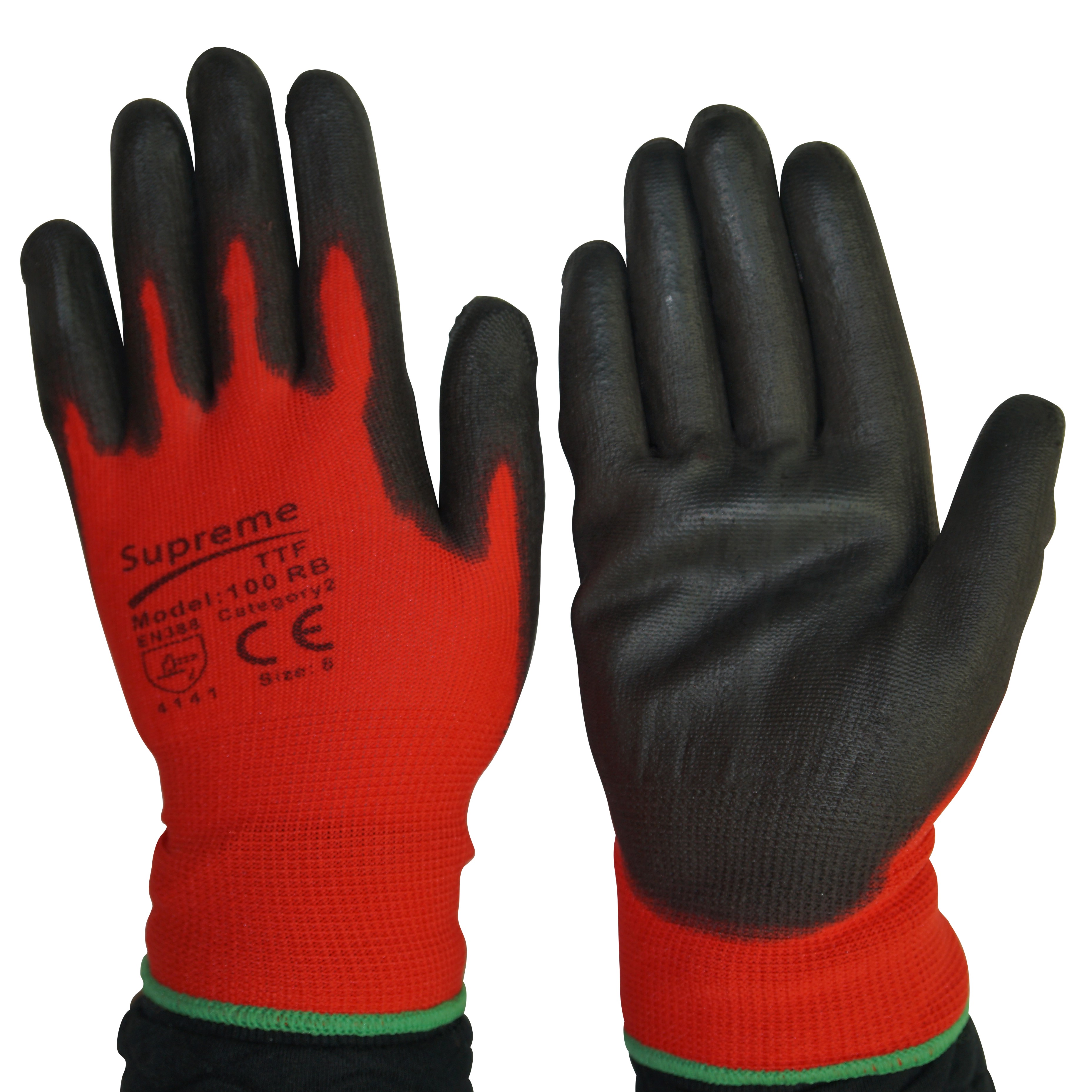 Red Agile Cut 1 PU Coated Gloves
