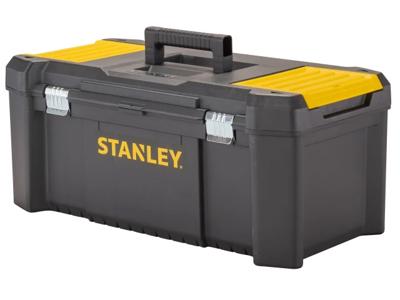 Stanley 26"/66cm Essential Toolbox with Internal Tool Tray and Top Lid Organisers