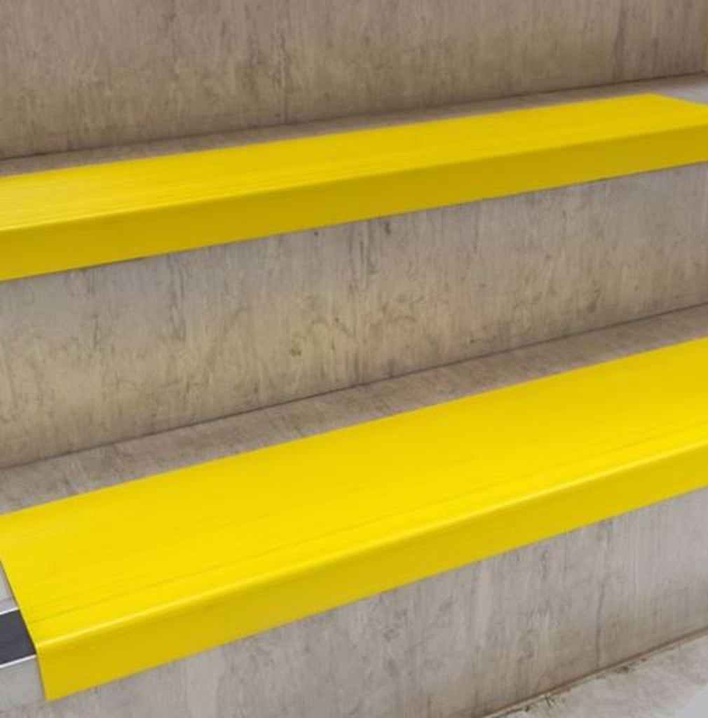 750 x 220 x 2mm Yellow Rigid Stair Tread Protector - T0617018 - Interfix