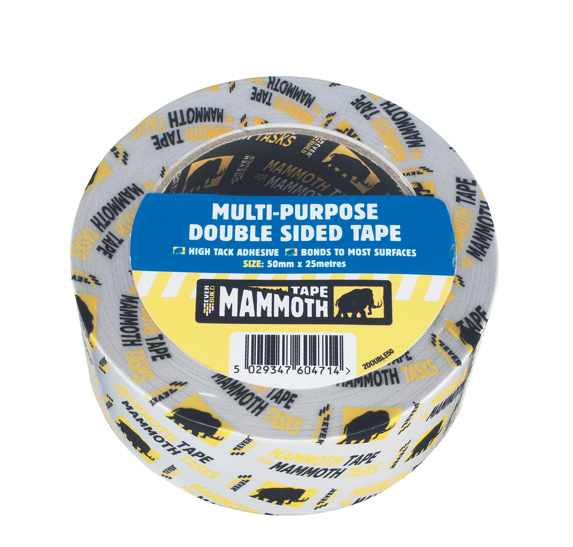 Mammoth Multi-Purpose Double Sided Tape (25m Roll)