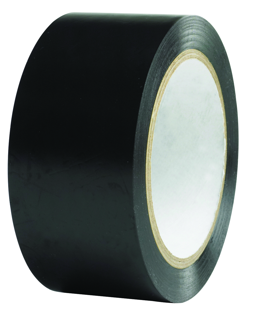 50mm x 33m Black PVC Flame Retardant  Lo Tack Tape