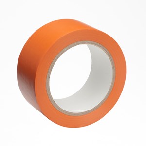 50mm x 33m Orange Low Tack PVC Tape