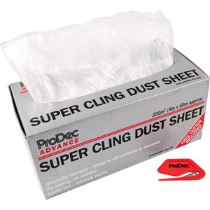 4m x 50m Polystatic Super Cling Dust Sheet
