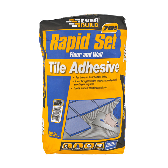 20kg Grey 705 Rapid Set Powder Tile Adhesive