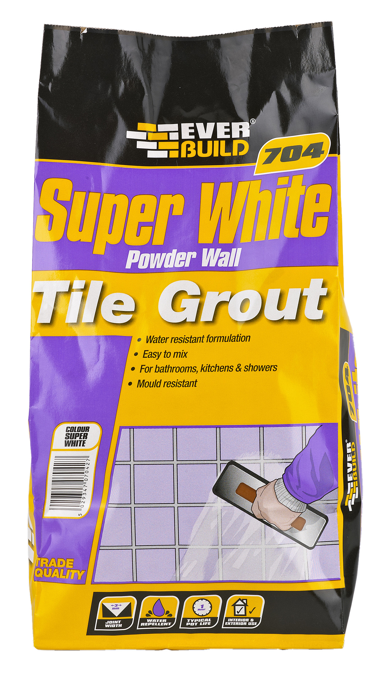 White 704 Powder Wall Tile Grout