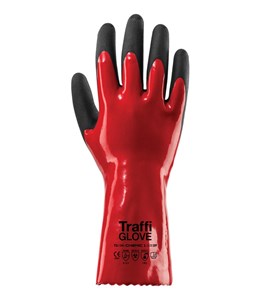 Red Chemic Cut 1 LiquiDex Coated Gloves